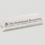 Photo of a newspaper headed 'The Institutional Researcher'