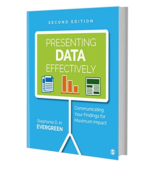 Picture of the front cover of a book: Presenting data effectively