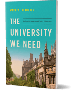 Cover of a book showing an old building, probably a university, with a retro filter over the photo and the title of the book at the top in the sky