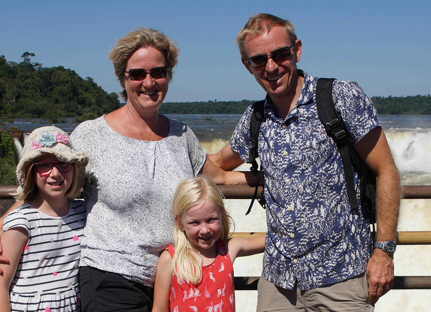 Photograph of Peter Hopwood, Altis Consulting, at the beach with his family