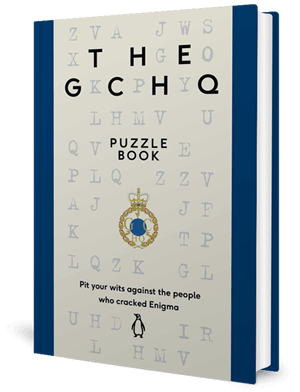 Cover of a puzzle book with letters randomly placed over it