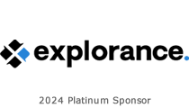 Explorance logo with the words '2024 Platinum Sponsor' underneath the company name explorance.